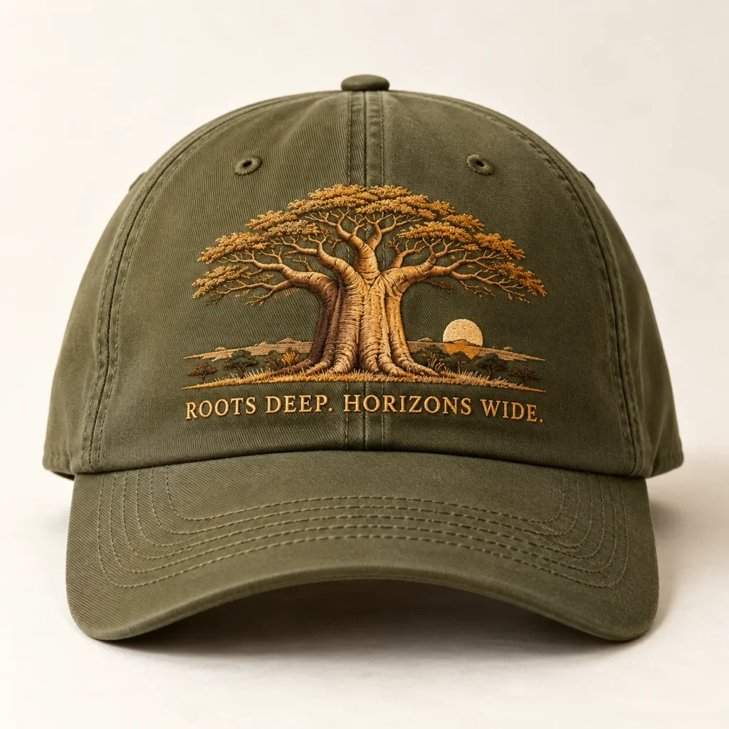 ROOTS DEEP. HORIZONS WIDE. — Cap Africa-inspired design preview