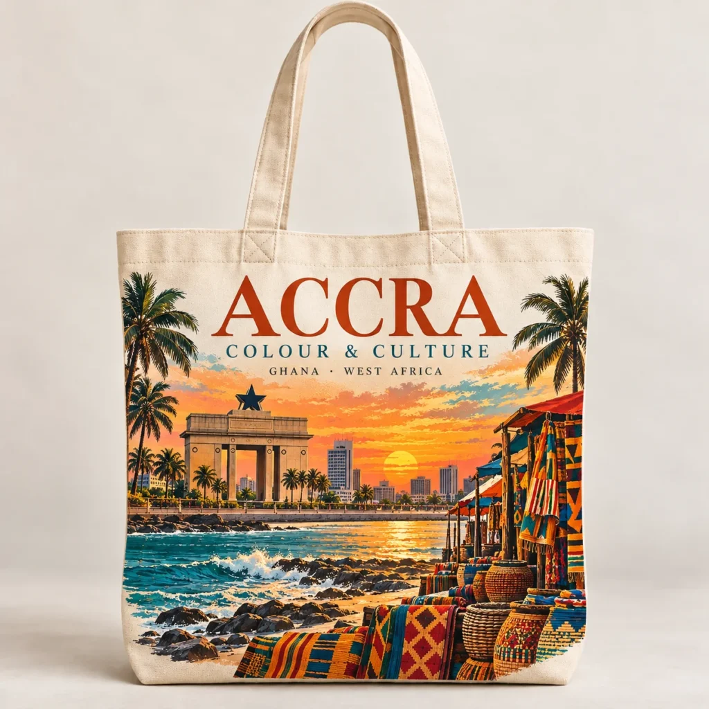 ACCRA — COLOUR & CULTURE — Tote bag Africa-inspired design preview