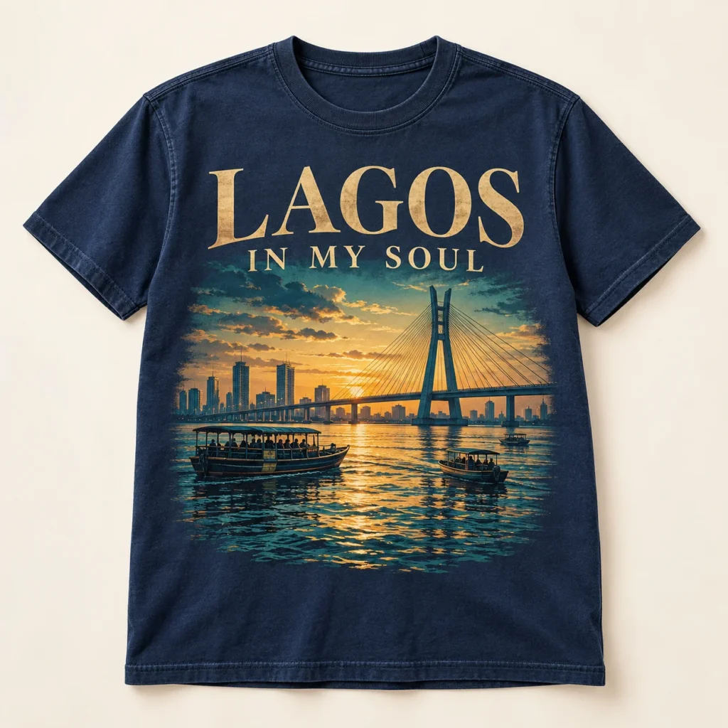 LAGOS IN MY SOUL — T-shirt Africa-inspired design preview