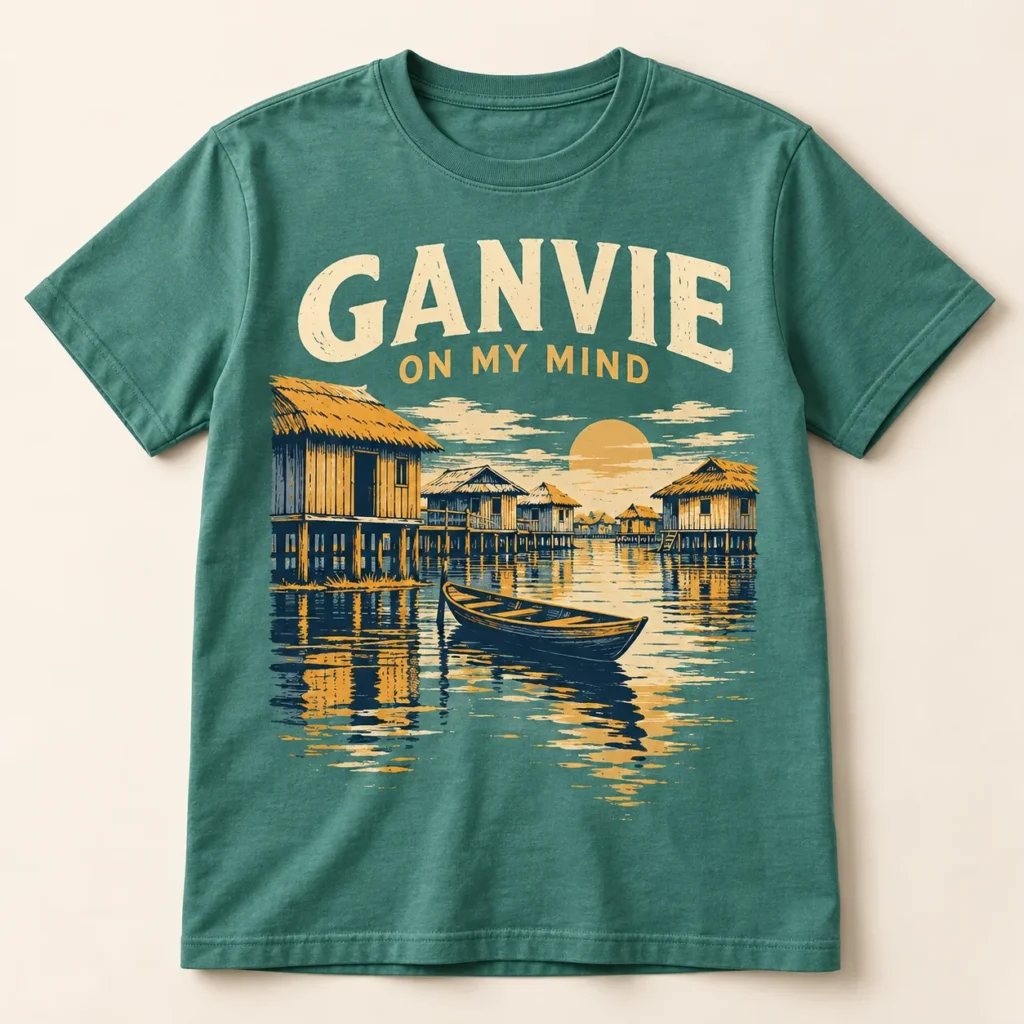 GANVIE ON MY MIND — T-shirt Africa-inspired design preview