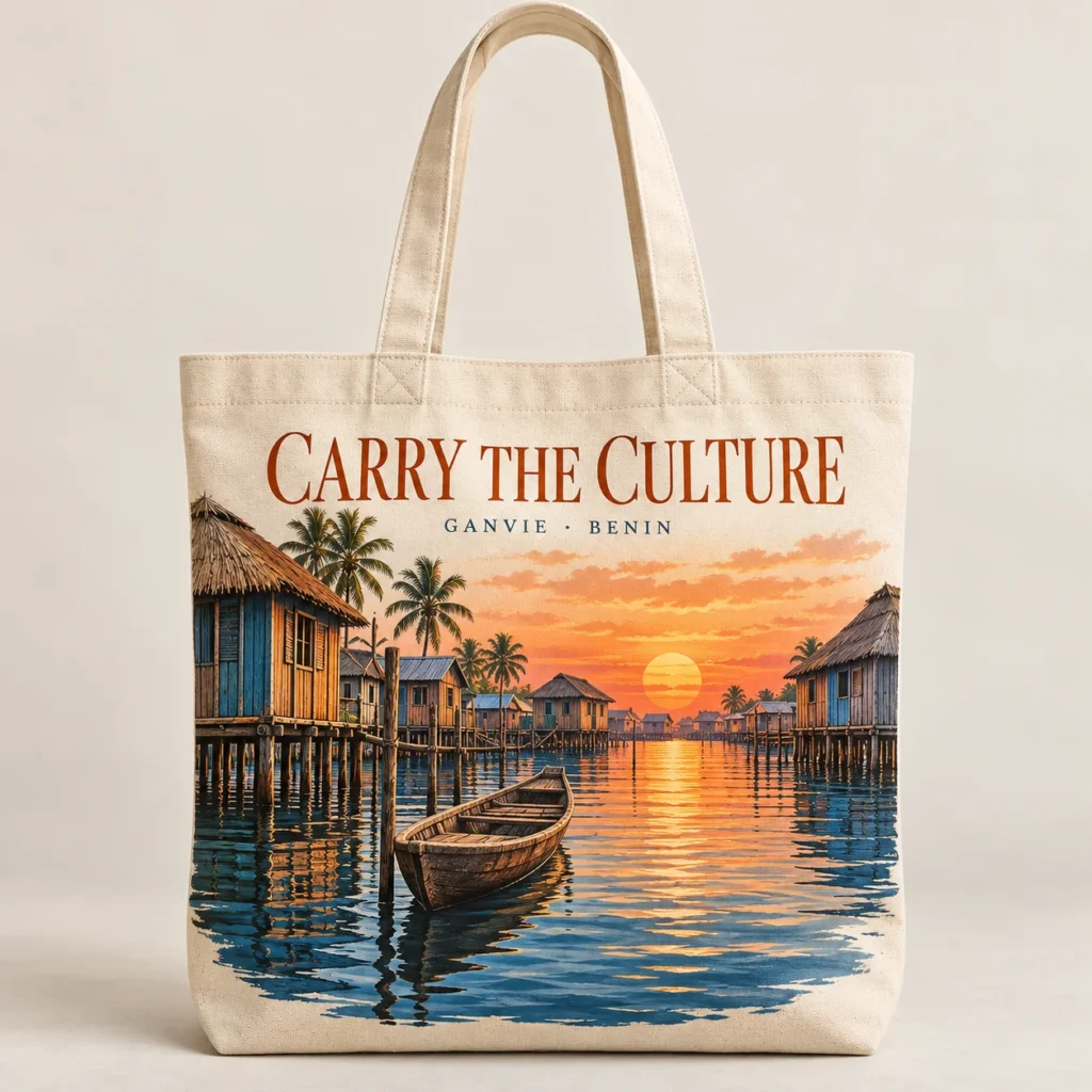 CARRY THE CULTURE — Tote bag Africa-inspired design preview